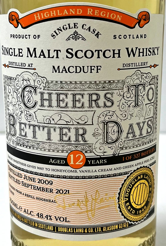 ダグラスレイン オールドパティキュラー マクダフ Cheers to Better Days(より良き未来に乾杯)2009 12年 48.4度 700ml