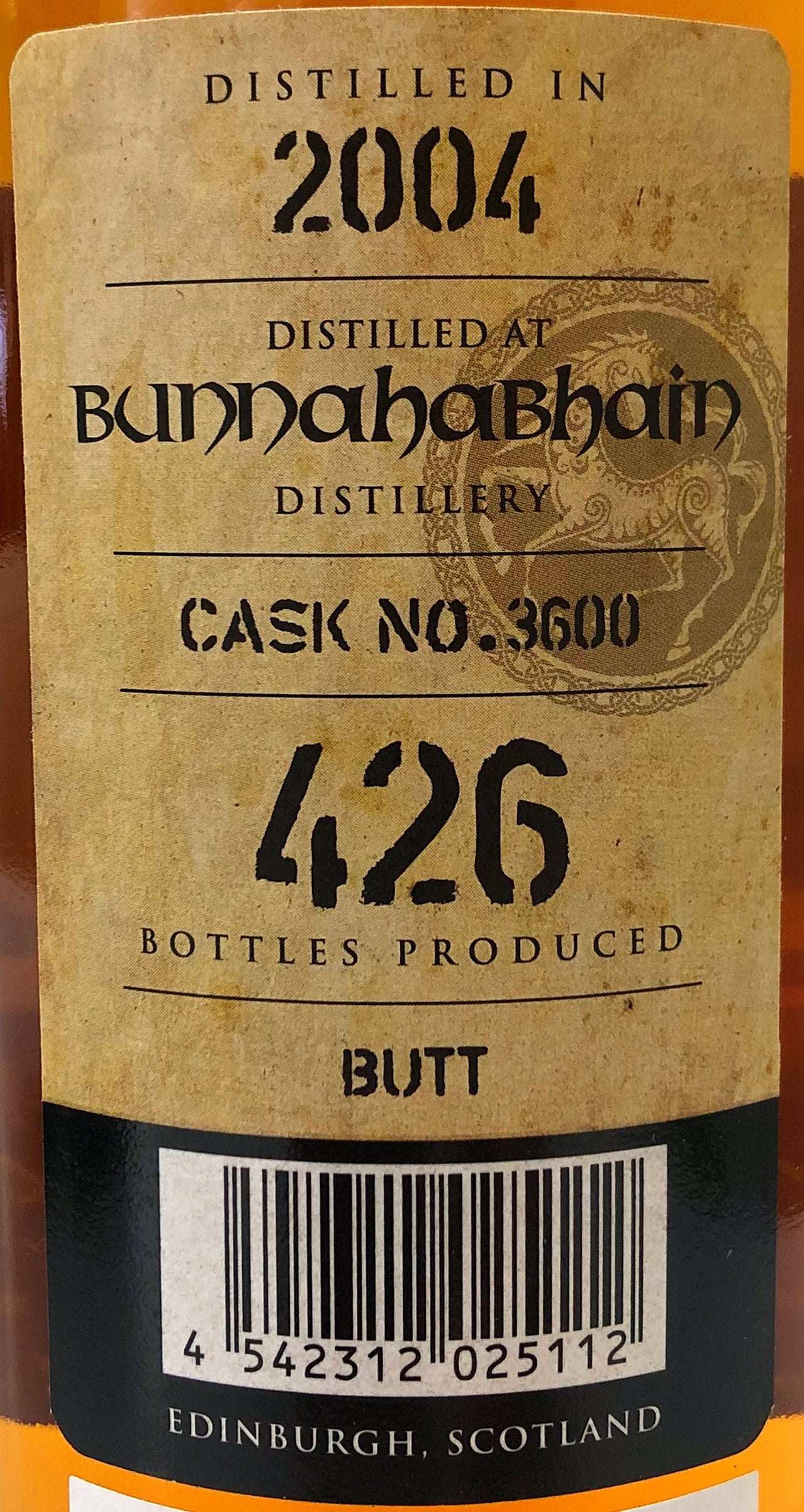 キングスバリー ゴールド ブナハーブン 2004 17年 62.8度 700ml