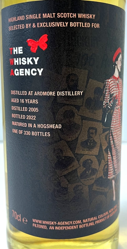 ザ・ウイスキーエージェンシー アードモア 2005 16年 ホグスヘッド 51.3度 700ml