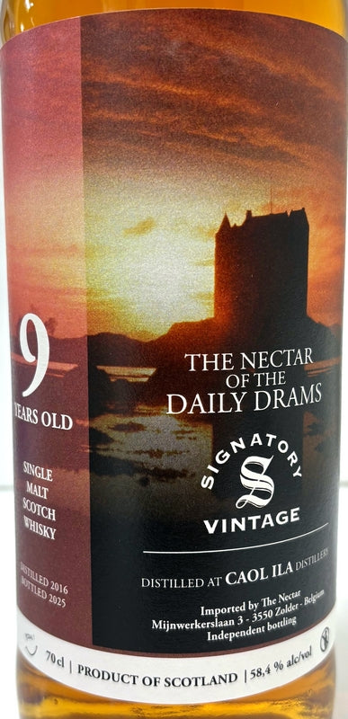 NECTAR CAOL ILA 2016 9yo Chardonnay Cask for SIGNATORY 58.4% 700ml