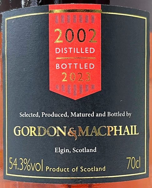 ゴードン&マクファィル スペイモルト フロム マッカラン 2002 For JIS 54.3度 700ml