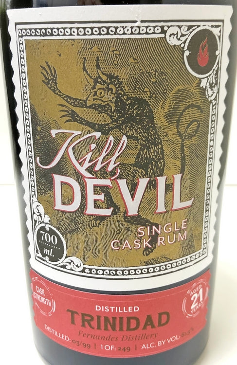 キルデビル シングルカスク・ラム トリニダード フェルナンデス 1999 21年 61.5度 700ml