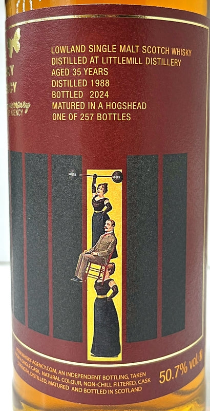 THE WHISKY AGENCY Littlemill 1988 35yo Hogshead 50.7% 700ml