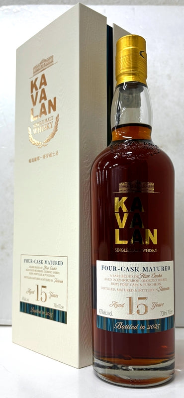 KAVALAN カバラン 15年 シングルモルトウイスキー カバラン 15年 シングルモルトウイスキー 43度 700ml – ウィスキーの