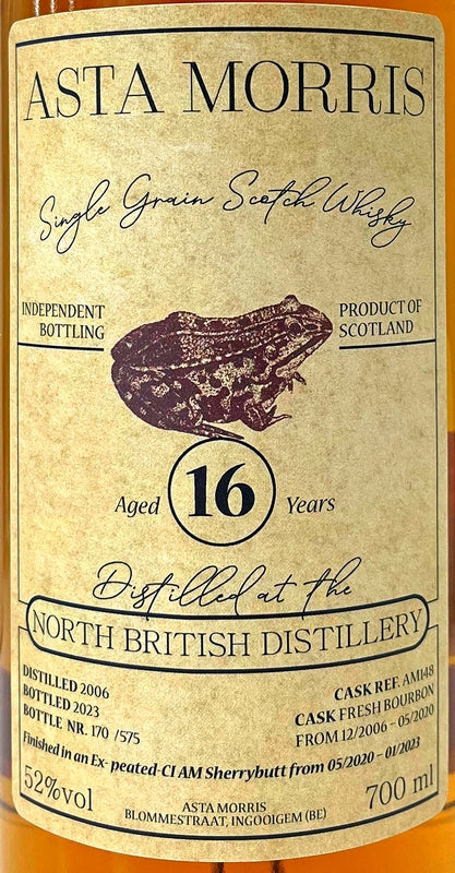 アスタモリス ノースブリティッシュ 2006/2023 16年 カリラシェリーバットフィニッシュ 52度 700ml