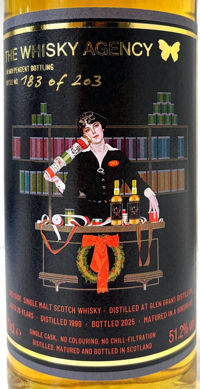 The Whisky Agency GLEN GRANT 1999 26yo HOGUSHEAD 51.2% 700ml
