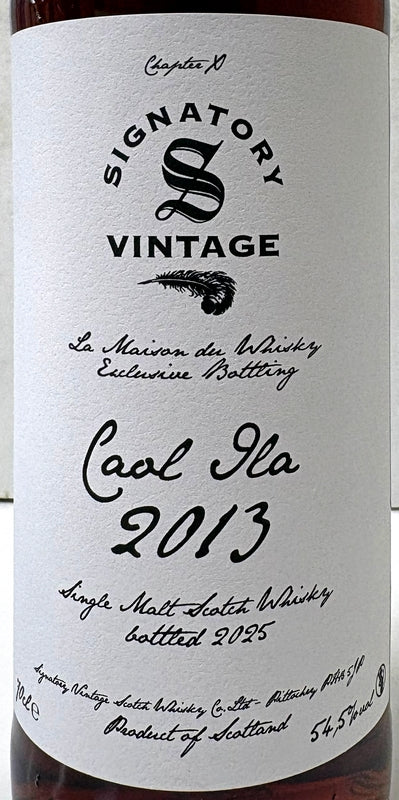 LA MAISON du WHISKY Signatory CAOL ILA 2013 12yo 1st Fill Sherry Butt 54.5% 700ml