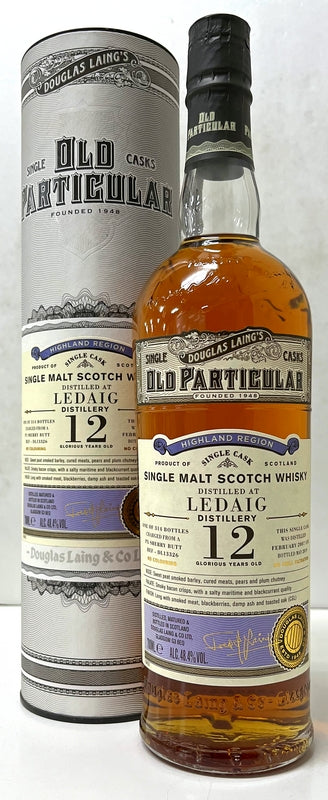 経年商品　ダグラスレイン　オールドパティキュラー　レダイグ　2007　12年　シェリー　48.4度　700ml