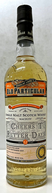 ダグラスレイン　オールドパティキュラー　マクダフ　Cheers to Better Days（より良き未来に乾杯）2009　12年　48.4度　700ml