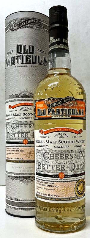 ダグラスレイン　オールドパティキュラー　マクダフ　Cheers to Better Days（より良き未来に乾杯）2009　12年　48.4度　700ml
