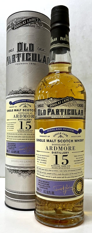 ダグラスレイン　オールドパティキュラー　アードモア　2006　15年　リフィルバレル　50度　700ml