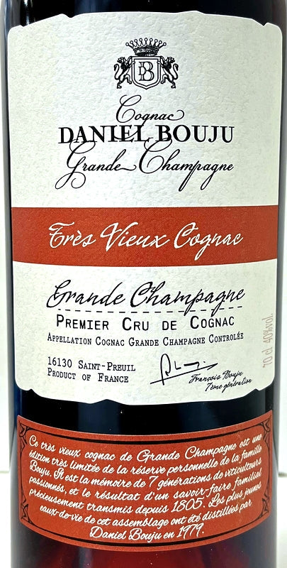 ダニエルブージュ　TRES VIEUX　平均熟成40年  40度 　700ml
