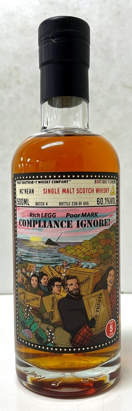 ブティックウイスキー　ノックニーアン　バッチ4　5年　60.1度　500ml