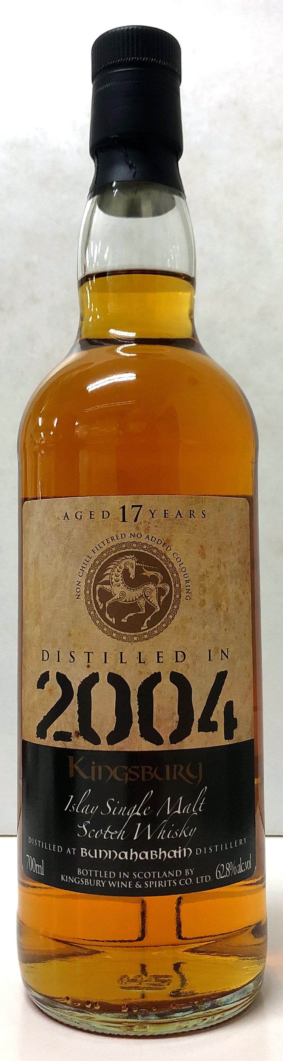 キングスバリー　ゴールド　ブナハーブン　2004　17年　62.8度　700ml