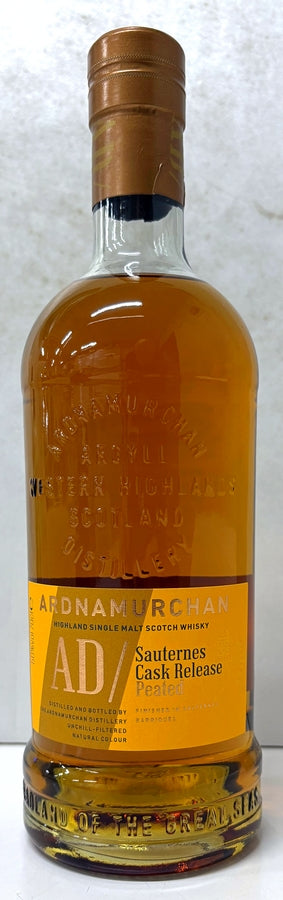 アードナムルッカン　シングルモルト　ピーテッド　ソーテルヌワイン樽フィニッシュ　50度　700ml