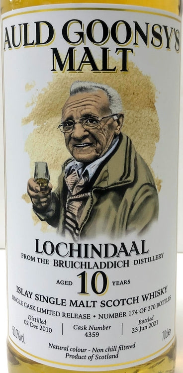 グローバルウイスキー　オールドグーンシーズ　ロッヒンダール　2010　10年　ファーストフィルバーボンバレル　50度　700ml