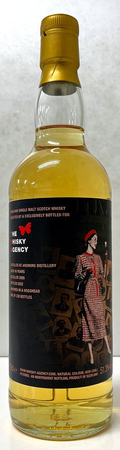 ザ・ウイスキーエージェンシー　アードモア　2005　16年　ホグスヘッド　51.3度　700ml