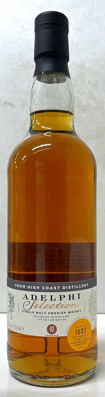 ADELPHI　High Coast　2013　10yo　Peated　Swedish　Single Malt　1st Fill Oloroso Hogshead　57.1%　700ml