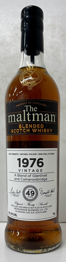 ザ・モルトマン　ブレンデッドスコッチウイスキー　1976　49年　43.1度　700ml