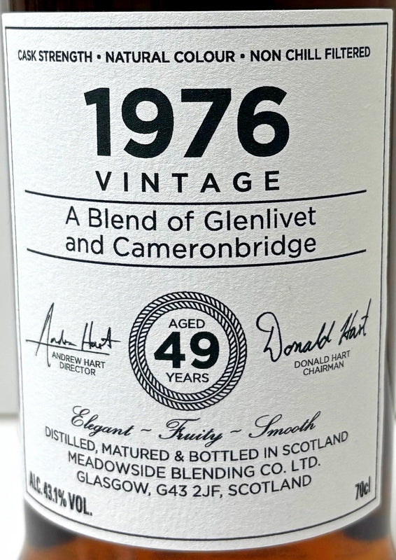 ザ・モルトマン　ブレンデッドスコッチウイスキー　1976　49年　43.1度　700ml