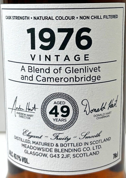 ザ・モルトマン　ブレンデッドスコッチウイスキー　1976　49年　43.1度　700ml