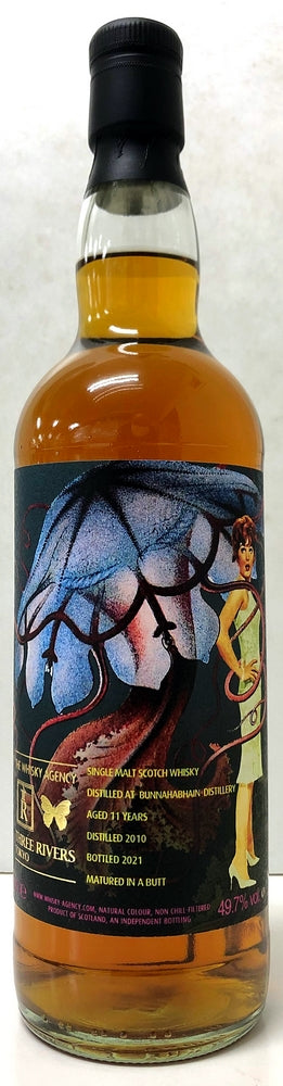 ザ・ウイスキーエージェンシー＆スリーリバース　アートワーク　ブナハーブン　2010　11年　シェリーバット　49.7度　700ml