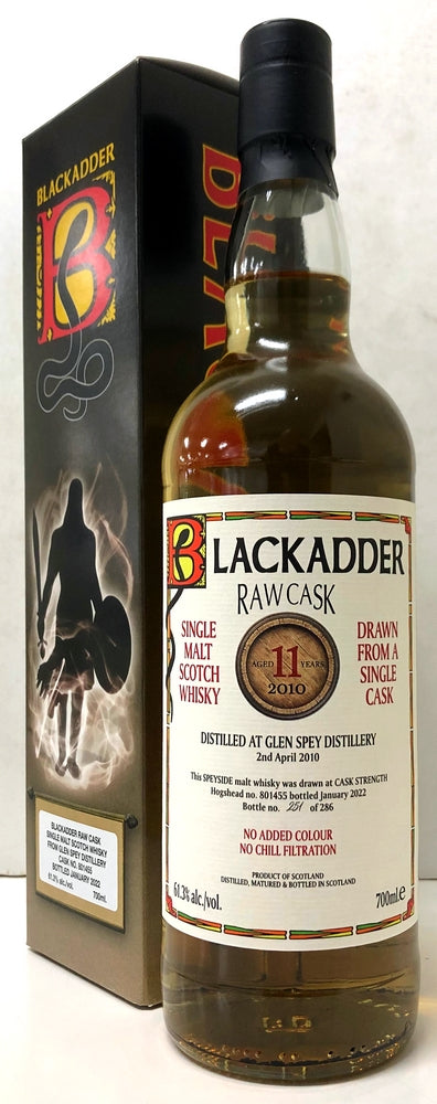 ブラックアダー　ロウカスク　グレンスペイ　Cask No 801455　2010　11年　61.3度　700ml