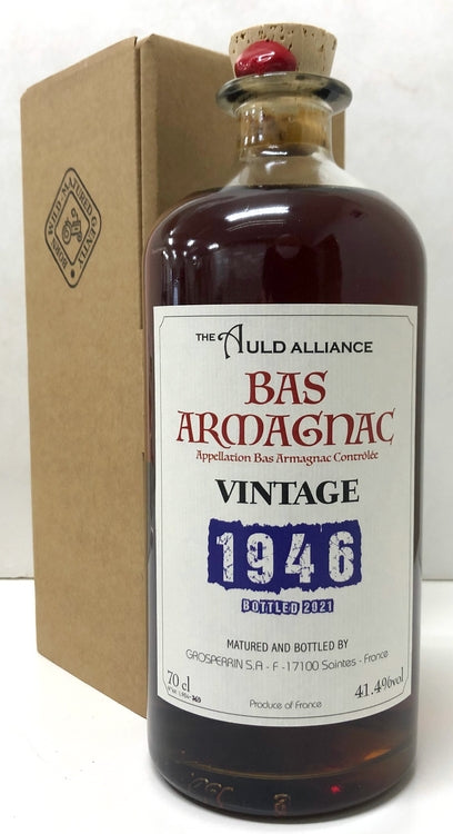 ザ・オールドアライアンス　10周年記念　グロッペリン　バス　アルマニャック　1946　40.2度　700ml