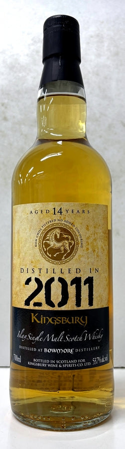 キングスバリー　ゴールド　ボウモア　2011　14年　53.7度　700ml