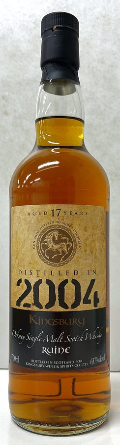 キングスバリー　ゴールド　ルーイーン　2004　17年　63.7度　700ml