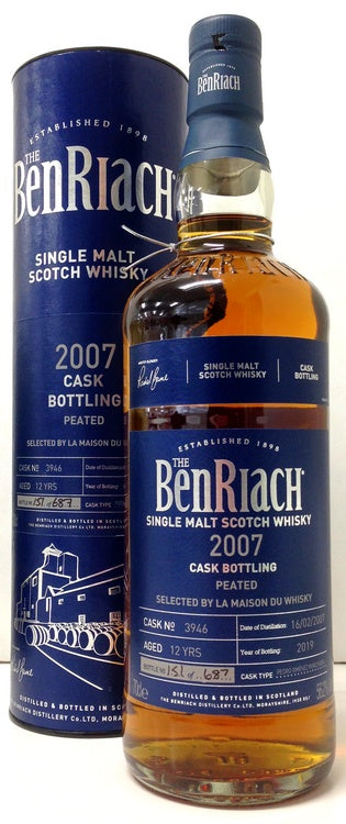 ラ・メゾン・ド・ウイスキー　ベンリアック　2007　12年　＃3946　PX　ピーテッド　56.2度　700ml