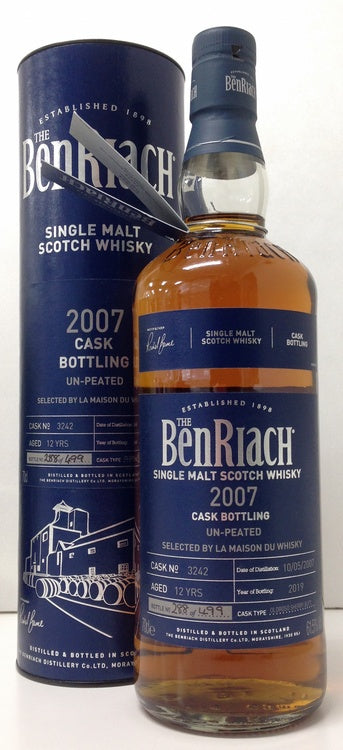 ラ・メゾン・ド・ウイスキー　ベンリアック　2007　12年　＃3242　オロロソシェリーバット　61.5度　700ml