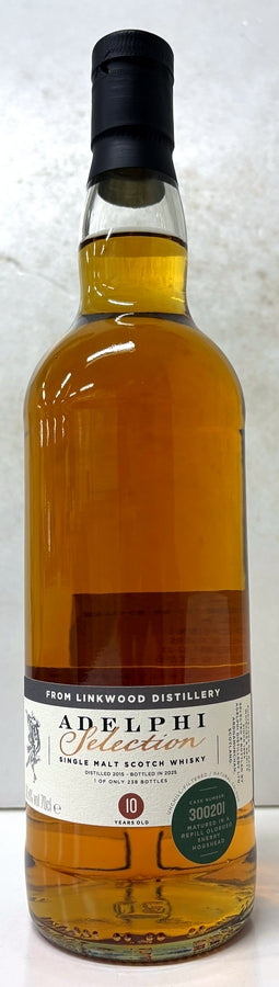 ADELPHI　Linkwood　2015　10Yo　Refill Oloroso Sherry Hogshead　56.4%　700ml