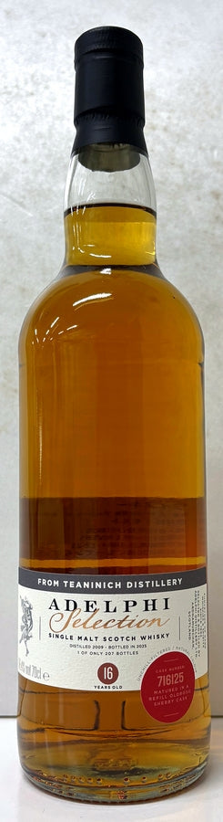 ADELPHI　Teaninich　2009　16Yo　Refill Oloroso Sherry Cask　56.4%　700ml