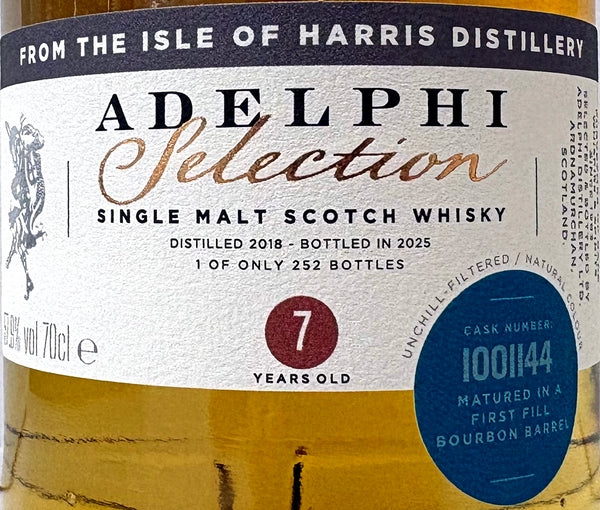 ADELPHI　Isle of Harris　2018　7Yo　First Fill Bourbon Barrel　57.9%　700ml