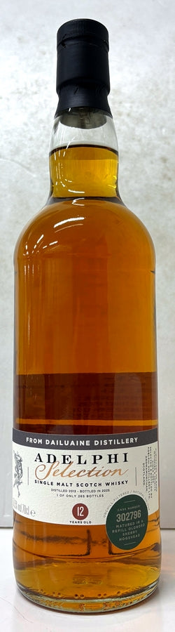 ADELPHI　Dailuaine　2013　12Yo　Refill Oloroso Sherry Hogshead　53.5%　700ml
