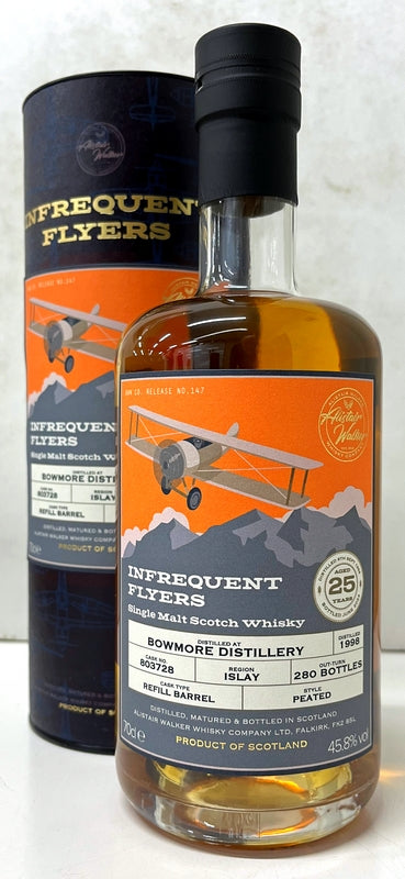 アリスター・ウォーカー インフリークエント・フライヤー ボウモア 1998 25年  リフィルバレル 45.8度 700ml