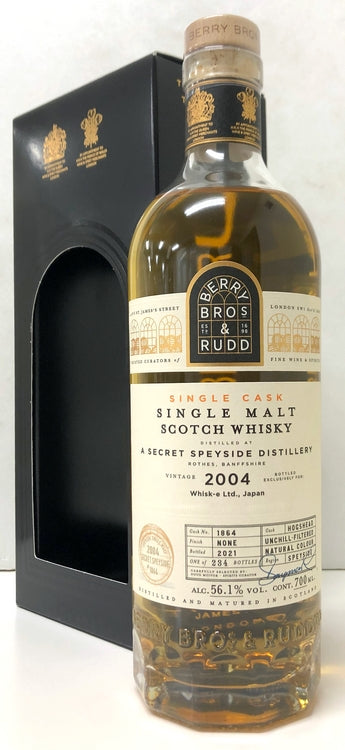BB＆R　シークレットスペイサイド　2004　17年　56.1度	700ml