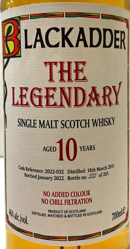 ブラックアダー レジェンダリー 10年　LEG2022-032　46度　700ml