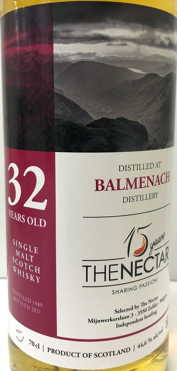 ネクター　15周年記念ボトル　バルメナック　1989　32年　ホグスヘッド　44.6度　700ml
