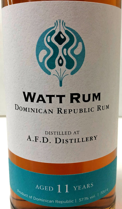 ワットラム　ドミニカンラム　2010　AFD distillery　11年　57.1度	700ml