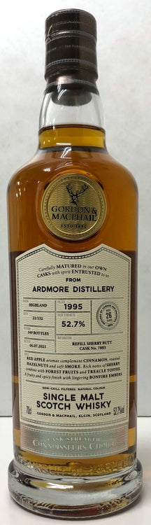ゴードン＆マクファイル　コニサーズチョイス　カスクストレングス　アードモア　1995　26年　52.7度　700ml