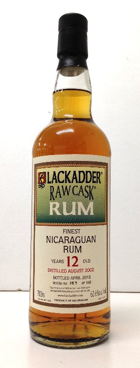ブラックアダー　ロウカスク　ニカラグア　ラム　2002　　62.6度　700ml