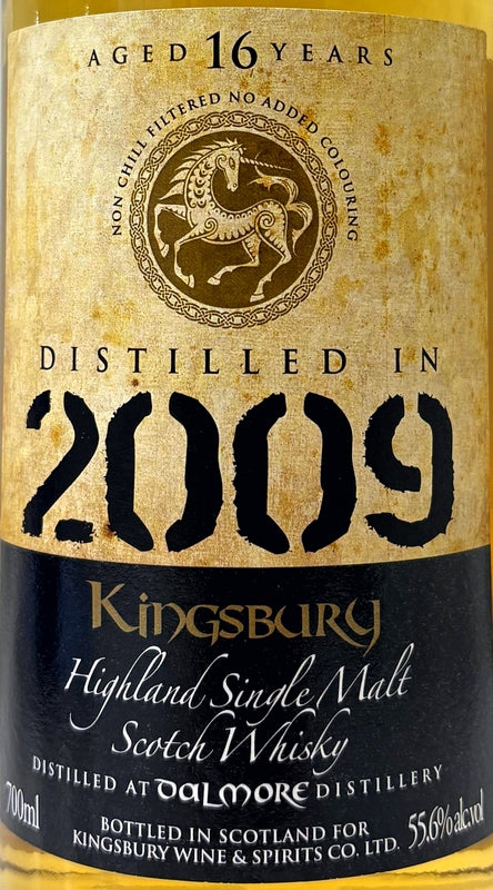 キングスバリー　ゴールド　ダルモア　2009　16年　55.6度　700ml