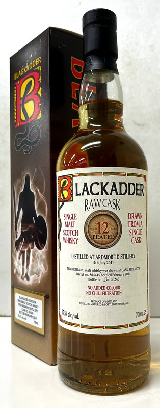 ブラックアダー　ロウカスク　ピーテッド　アードモア　2011　12年　バレル　no.804445　57.5度　700ml