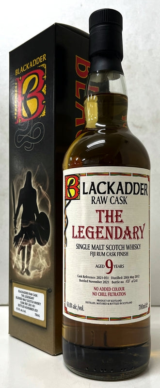ブラックアダー　レジェンダリー　フィジーラムカスクフィニッシュ　9年　 Cask Ref:2021-051　61.0度　700ml