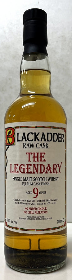 ブラックアダー　レジェンダリー　フィジーラムカスクフィニッシュ　9年　 Cask Ref:2021-051　61.0度　700ml