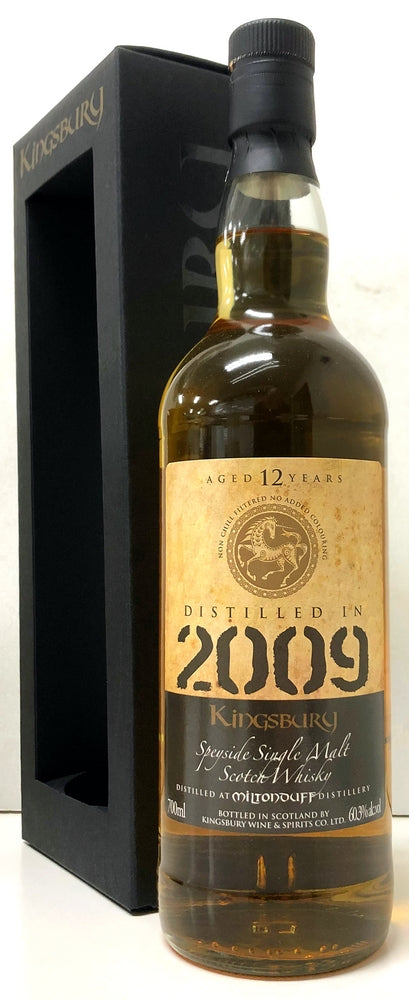 キングスバリー　ゴールド　ミルトンダフ　2009　12年　60.3度　700ml