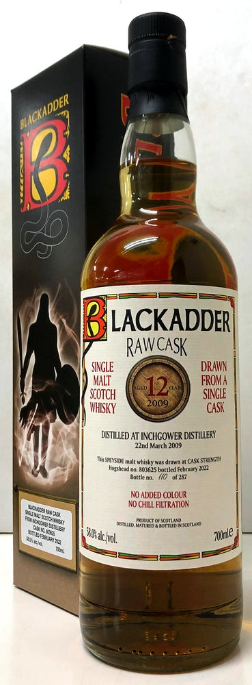 ブラックアダー　ロウカスク　インチガワー　2009　12年　HHD　Cask No:803625　58度　700ml