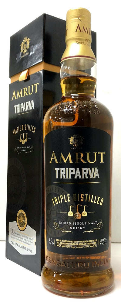 アムルット　トリパーヴァ　トリプル ディスティルド 　インディアン シングルモルトウイスキー　50度　700ml